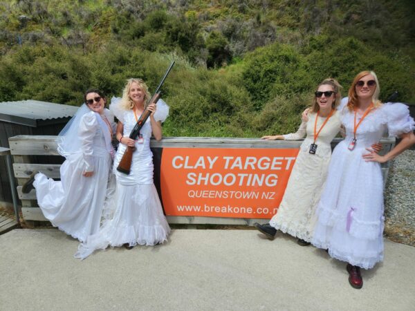 Hens Party Group Clay Target Shooting in Queenstown