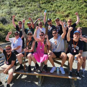 Bucks Group clay bird shooting at Break One Clay Target Shooting in Queenstown